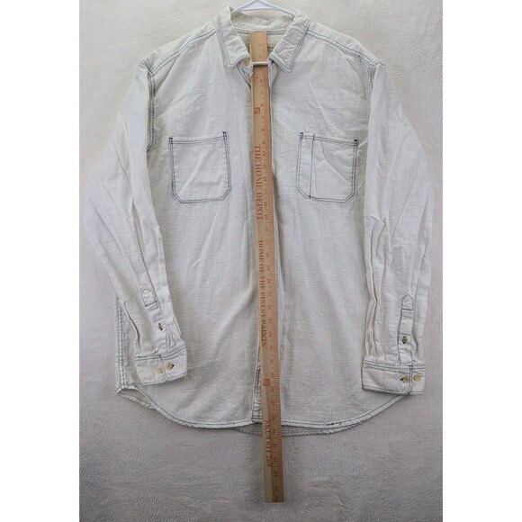 The Territory Ahead White 100% Cotton Button Down Long Sleeve Shirt Size XL - Picture 5 of 14